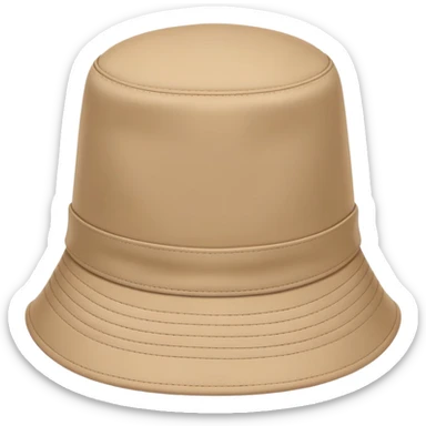 Beige Kangol bucket hat, light tan color, casual headwear sticker