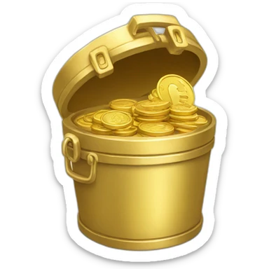 Tresor and many gold coin sticker