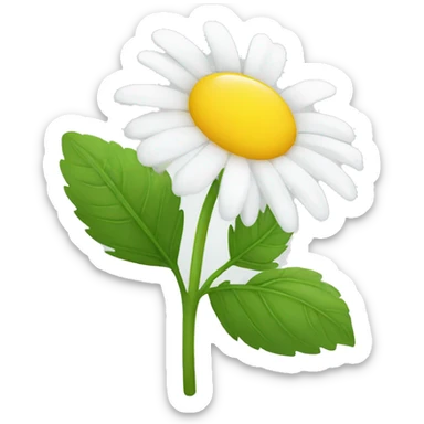 CHAMOMILE with leaf sticker