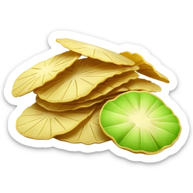 green potato chips sticker