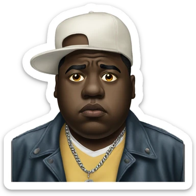 Notorious BIG sad sticker