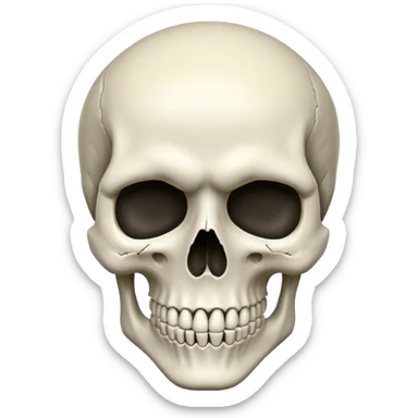 Skull fac sticker