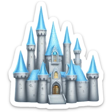 Cristal light blue castle  sticker