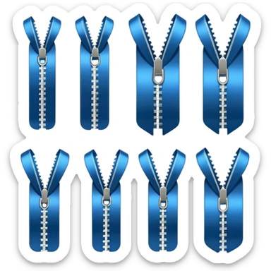 zippered items sticker