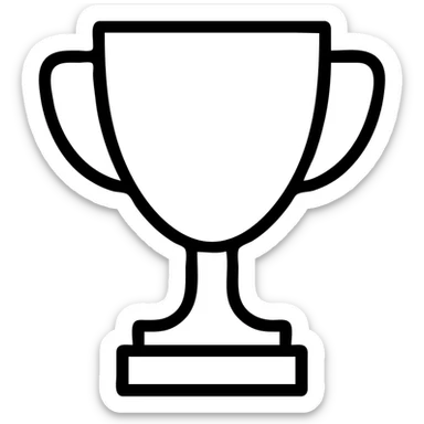 champion's trophy cup sticker