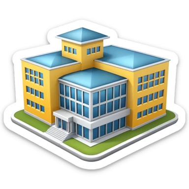 3d extra big school sticker