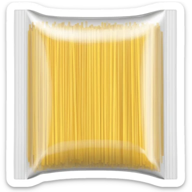 Vermicelli in nylon transparent packaging sticker