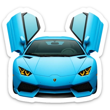 حاlamborghini waite sticker