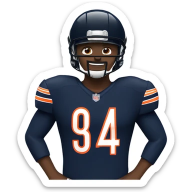 Chicago bears player sticker
