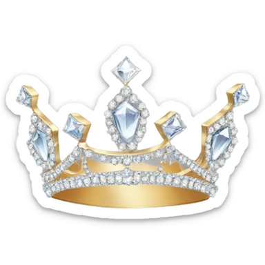 diamond crown tiara sticker