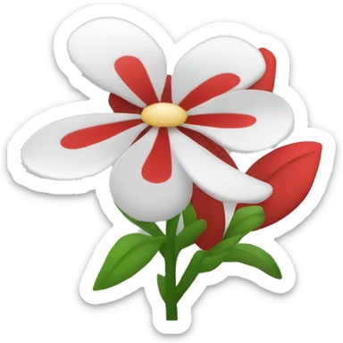 flower with red not allowed slash sticker