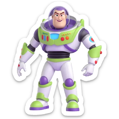 anti Buzz Lightyear, evil space ranger, dark version sticker