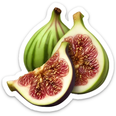 sliced fig sticker
