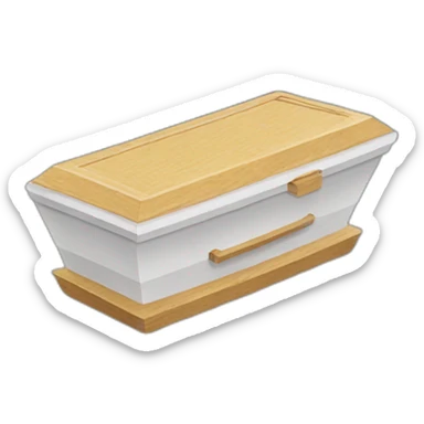 Coffin shaped chip box sticker