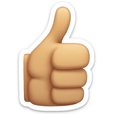 thumbs up close up sticker