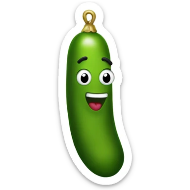 Christmas pickle sticker