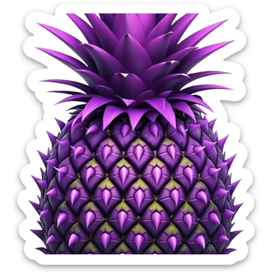 purple pineapple sticker