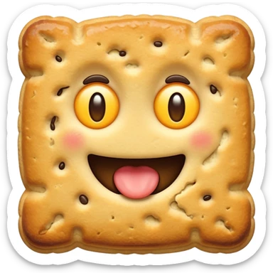 bitten vanilla biscuit sticker