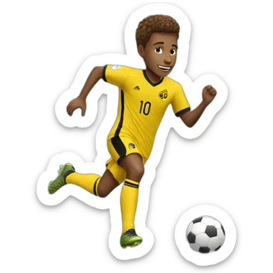 soccerplayer young boys bern sticker