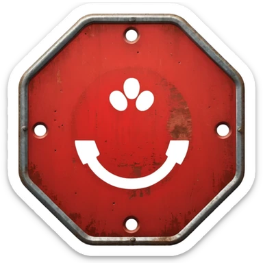 mac os metal mute no sound 🔇 stop sign sticker