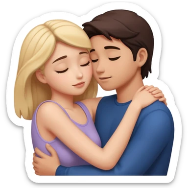 intimate moment between lovers sticker