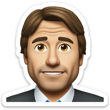 I want you to generate the animoji of Antonio Conte, the trainer of Napoli Calcio sticker