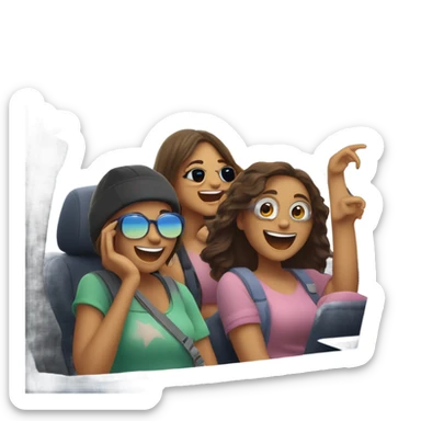 Road trip with girls sticker