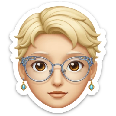 glasses with fae sticker