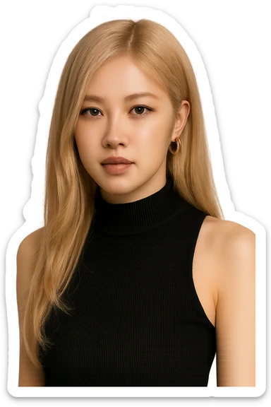 Blackpink rose, no background sticker