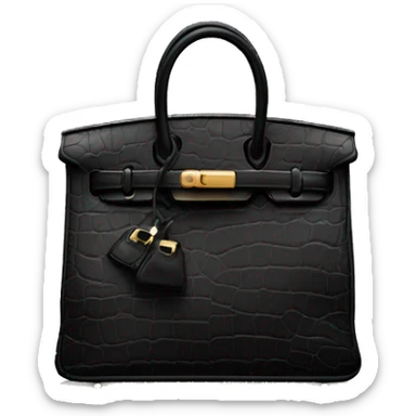 Black Birkin Bag  sticker