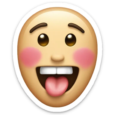 tounge sticking out sticker