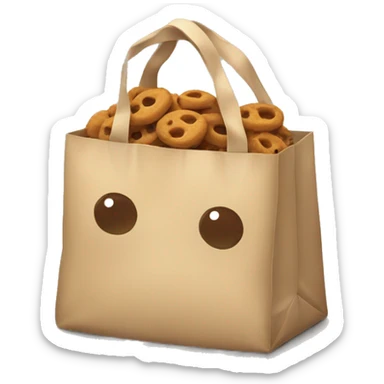 bag of treats for dog sticker