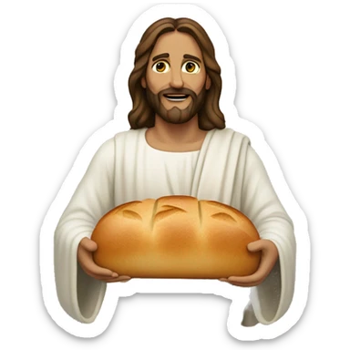 Jesus is the bread of life sticker