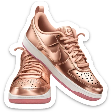 rose gold colored Nikes  sticker