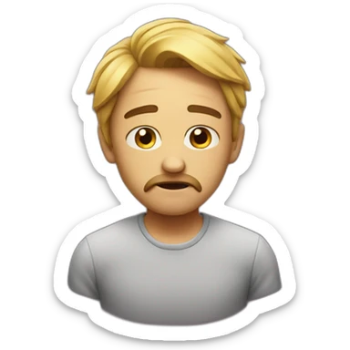 sad at party sticker