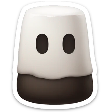 marshmallow no face sticker
