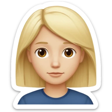 La même en + blond avec des cheveux un peu plus long  sticker