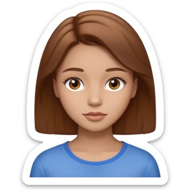 Clean girl I love brwon sticker