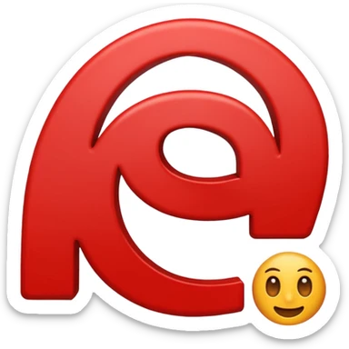 Un logo en letras rojas con contorno blanco que diga AVOMUSIC  sticker