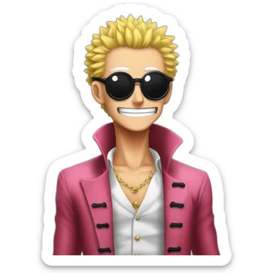 Doflamingo embrasse Napoléon sticker