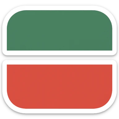 Tatarstan flag, modern flat design sticker