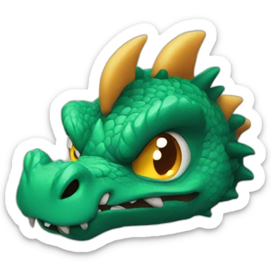 Angry dragon sticker