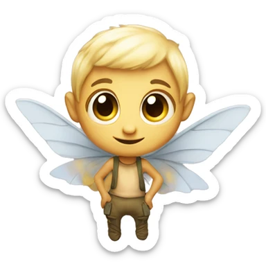 pixie: Small, mischievous creatures with wings that delight in causing chaos and mischief. sticker