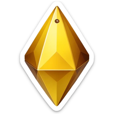 
striped yellow-brown plumbob sticker