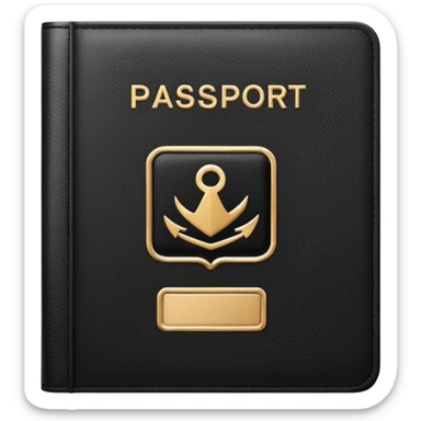 black passport sticker