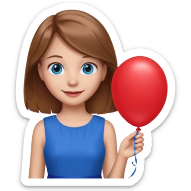 Dibuja una niña para una ilustración infantil sticker