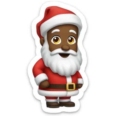 ghetto santa claus sticker