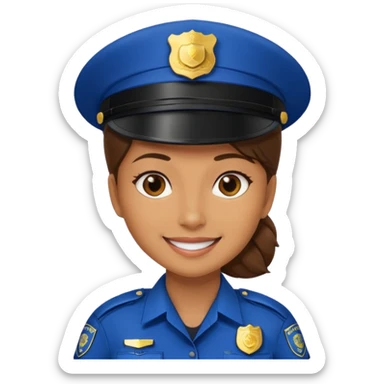 Female Police Officer sticker