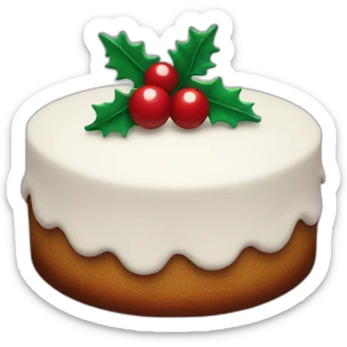 Christmas cake sticker