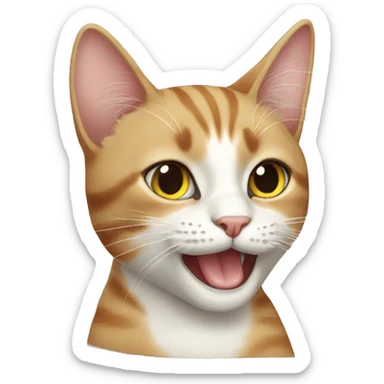 Cat cat sticker